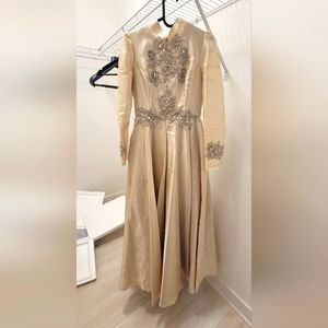 Champagne Wedding Dress Or Prom Gown - Size EU 36 / US 6